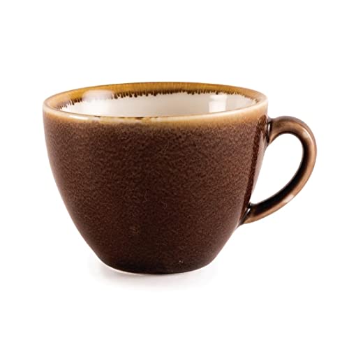 Olympia Kiln Cappuccino-Tasse, Rindenfarbe, Porzellan, 230 ml, 6 Stück, 68(H) x 93(Ø)mm Cover
