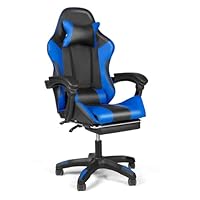 【色: ブルー】JIQIAO ゲーミングチェア オットマン付き デスクチェア オ Amazon.co.jp: NIONIK ゲーミングチェア オットマン付き デスク