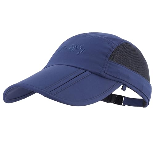 Image of Connectyle Men's Foldable Baseball Sun Cap with Removable Face Mask Neck Flap Cover UPF 50+ Sun Protection Fishing Hiking Hat