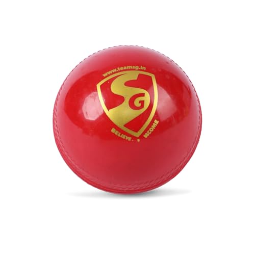 SG Everlast Red Cricket Ball - Image 3