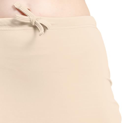 Image of Amazon Brand - Anarva Women Cotton Blended Saree Shapewear Regular Petticoat Skirt For Saree