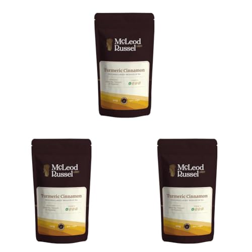 Image of McLeod Russel 1869 - Turmeric Cinnamon Green Tea | 100g | 100% Pure & Natural Turmeric & Cinnamon | Health & Wellness | Ayurvedic | 40+ Cups (Pack of 3)