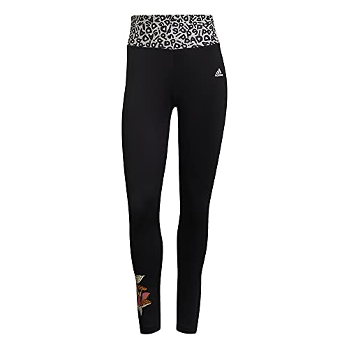 Adidas W Farm Fb Tig, Leggings Donna, Nero, S