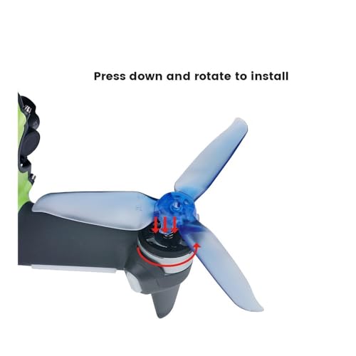 Hélices colorées FPV à dégagement rapide pour drones (2 paires bleues)