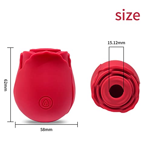 Rose Vibradors Sugador de Clitóris e Mamilo 10 Pulsações Rose Brinquedos Sexuais