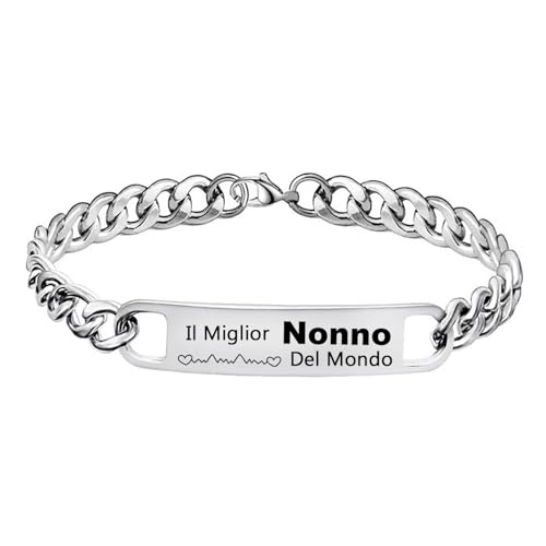 LUODAN Bracciale Nonno la Festa del Papà Bracciale Regalo Compleanno