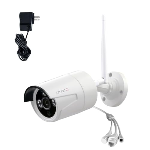xmartO WB2024-W 2K 3MP WiFi 6 Security Camera 3.6mm Lens Dual-Band 2.4G/5GHz Add-on WiFi 6 NVRs Built-in Mic IP66 Indoor Outdoor IR Night Vision 24/7 Surveillance