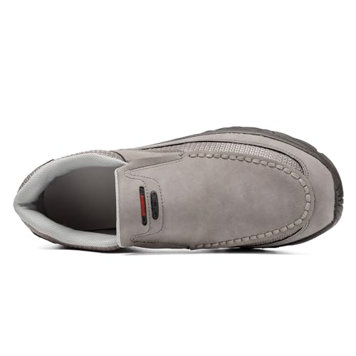 Men's Slip on Loafers Casual Leather Walking Shoes Lightweight Breathable Comfort Work Office Dress Shoes3