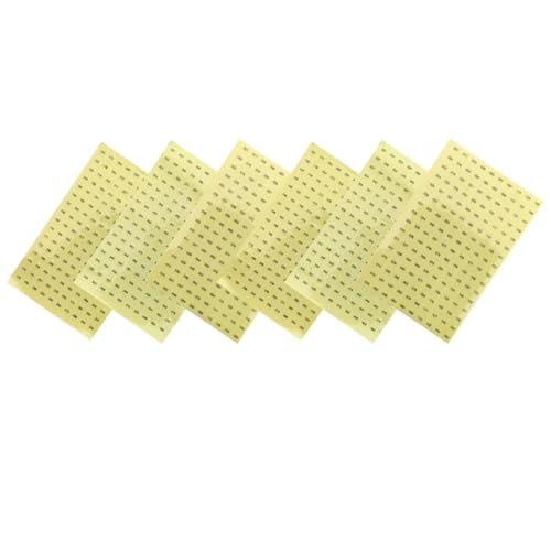 HOMOCONO 6 Sheets Assorted Colour Wear Resistant Nail Art Number Label Decals Stickers Digital Label Stickers for Nail Polish Colour Coding and Manicure