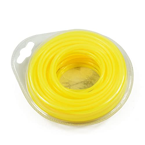 Sosoport 2pcs Grass Trimmer Cord Strings 15m Nylon Rope Grass Trimmer Line Long Roll