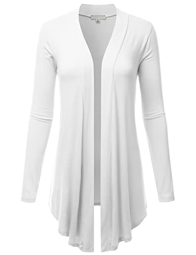 Image of LALABEE Women's Draped Open-Front Long Sleeve Light Weight Cardigan (S~3XL)