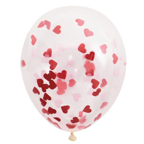 Unique Party - Globos de Confeti de San Valentín - 40 cm - Confet...
