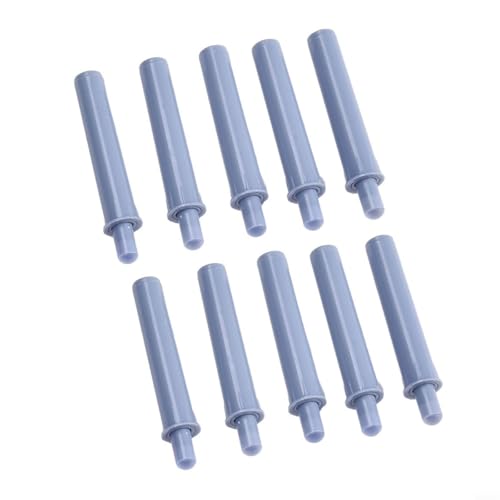 Desiumite Ammortizzatore pneumatico per porte e armadi, pistoni grigi con riduzione del rumore, adatto per mobili da cucina e porte interne, plastica, confezione da 4 (10 pezzi)