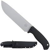 Off-Grid Knives - TRACKER-XXL Fixed Blade Knife, Cryo D2 Blade Steel, G10 Scales, Kydex Sheath, OG Lo-Pro Belt Attachment, Chopping, Camping, Bushcraft, Hunting, Survival (Stonewash)