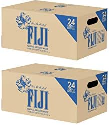 FIJI Water SUPOOBE Natural Artesian 16.9 Fl Oz (Pack of 24 Bottles) (2 Boxes, 24 Pack, 500mL Bottles)