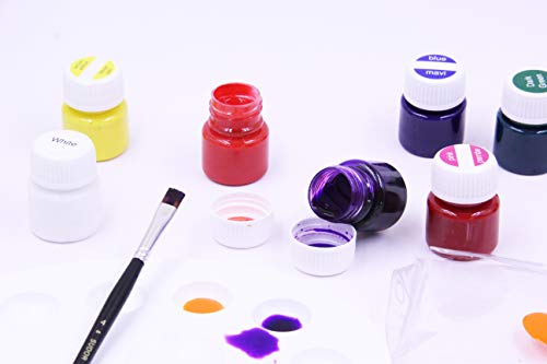 SÜDOR Glass Color SD322S - Set di colori per vetro, 10 colori, 20 ml (in nuovi flaconi) - 6