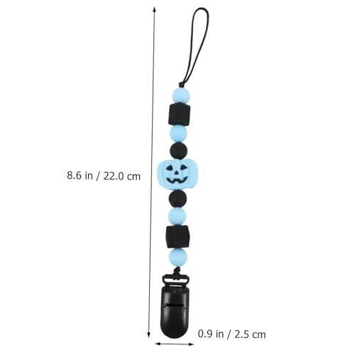Toyvian 1Pc Corrente De Chupeta Mordedor De Bebê Do Dia Das Bruxas Brinquedos Clipe De Chupeta Menin