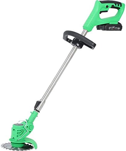MOCOHANA 21V Cordless Grass Trimmer with Steel Blades Mini Mower Weed Wacker Battery & Charger Included (Trimmer)