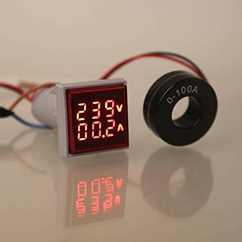 HASTECH Square Digital Volt and Ampere Meter -100A Ammeter (B0986XG47W) Amazon Price History, Amazon Price Tracker