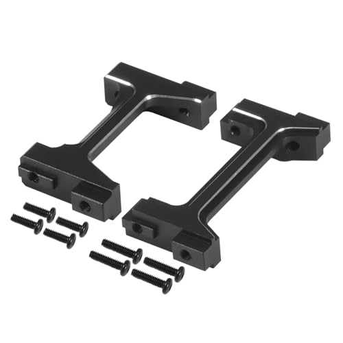 RC�A�N�Z�T���[ For TRX4M For Defender For Bronco For Chassis 1/18 �A���~���� �t�����g ���A �o���p�[ �}�E���g RC �N���[���[ �A�b�v�O���[�h �p�[�c �����p�A�N�Z�T���[(Black)