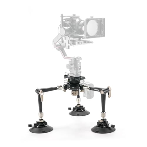 Tilta Hydra Auto-Gelenk-Montagesystem mit 6'' Saugnapf mit NATO-Schiene, Gelenkarm und Manfrotto Schnellwechselplatte, Nutzlasten bis zu 44 lbs HDA-T11