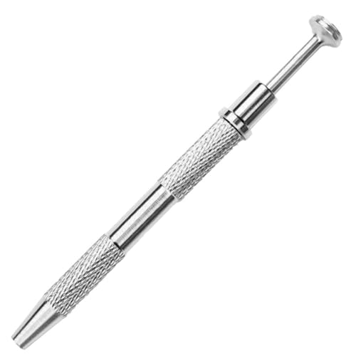 Ohulelks Herramienta de Recogida de 4 Mordazas, Pinza de 4 Mordazas para Chip IC, Componente Electrónico, Herramienta Manual de Sujeción de Tornillos para Clavos, Color Plateado