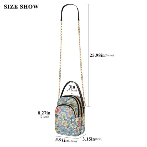 Womens Shoulder Handbags Tote Bag Quilted Purses for Women Floral Pattern Satchel for Travel Work,Multi13