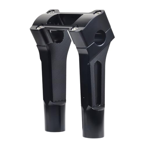 Adaptateur rehausse guidon moto droite avec affichage led et pince de montage noir