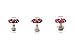 Red Industrial Pipe Plug Handwheel, Retro Antique Decorative Pipe Fittings for Steam-punk Vintage Shelf Bracket DIY Plumbing Pipe Decor Furniture (2, 1/2 Inch)
