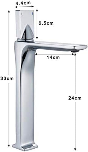 Mitigeur de lavabo à levier unique finition chrome haute brillance