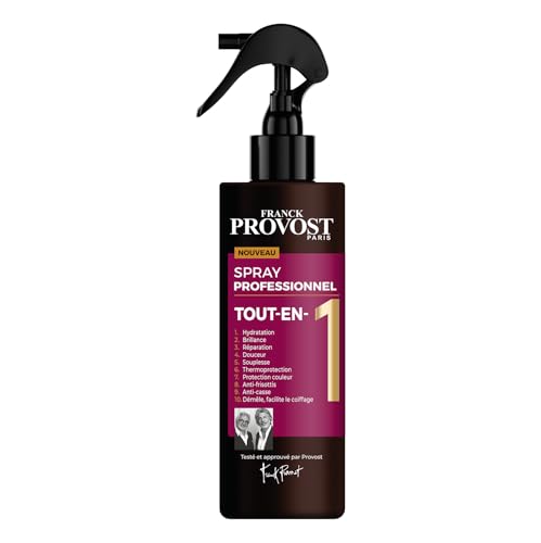 FRANCK PROVOST - Spray Professionnel Tout-en-1 - Thermoprotection & Soin Sans Rinçage -...