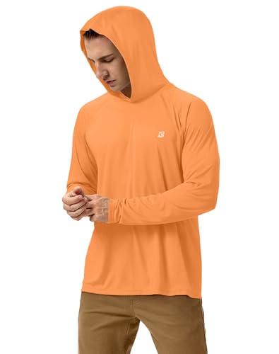 Image of Roadbox Mens Fishing Sun Hoodie, Long Sleeve UPF 50+ UV Protection Shirts