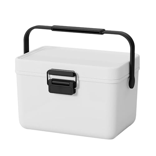 Isolierte Kühlbox - Harte Lunchbox mit Griff für Camping, Reisen und Zuhause - Perfekt für Essen und Getränke