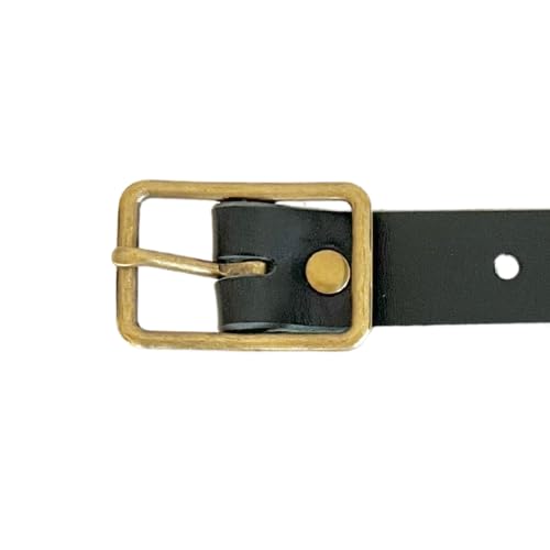Kilt Extenders Black Leather Antique Brass Hardware2