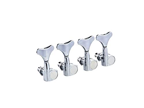 Ortega OTMEB4L Acoustic/Electric Bass Machine Set Standard Die-Cast 4 in Line Chrome