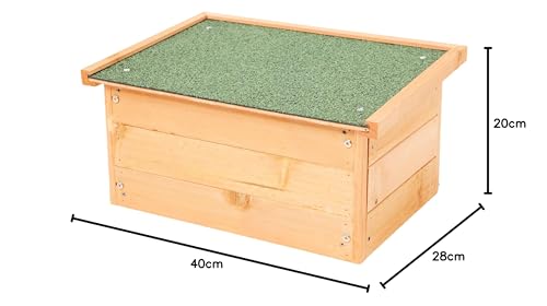Trixie 62395 natura Kleintierhaus, 40 × 20 × 28 cm, braun, Hund