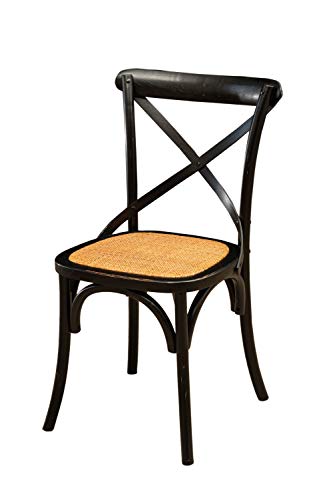 Biscottini Sedia cucina legno 86x42x46 cm - Sedie cucina legno - Sedie vintage per sala da pranzo - Sedie legno cucina e giardino Cross