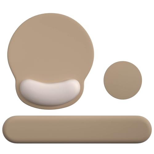 Tapis de souris avec repose-poignet ergonomique en polyuréthane et support pour clavier de bureau