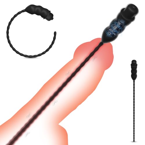 BDSMYEE Harnröhren Dilatatoren mit 10 Vibrationsmodi, Masturbation Penis Plug Eichel Stimulator Mann, Prostata Stimulation erotisches Sexspielzeug für Männer solo (M)