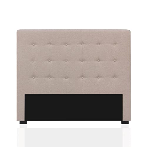 INTENSE DECO Tête de lit capitonnée Premium Tissu 140cm Beige
