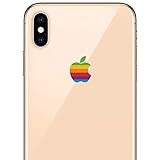 LE 8-BIT Retro Apple Rainbow iPhone Xs Max Decal Sticker for The iPhone Xs and iPhone Xs Max