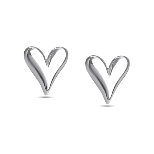 Image of Rubans Demi Fine Stainless Steel Stud Earrings Daily Gift for Women & Girls