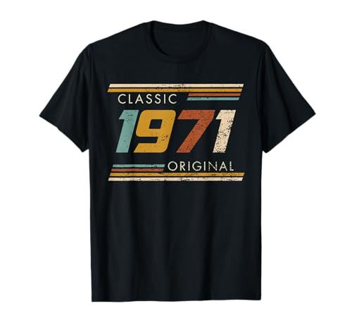Classic 1971 Original Vintage Birthday Est 1971 Edition T-Shirt