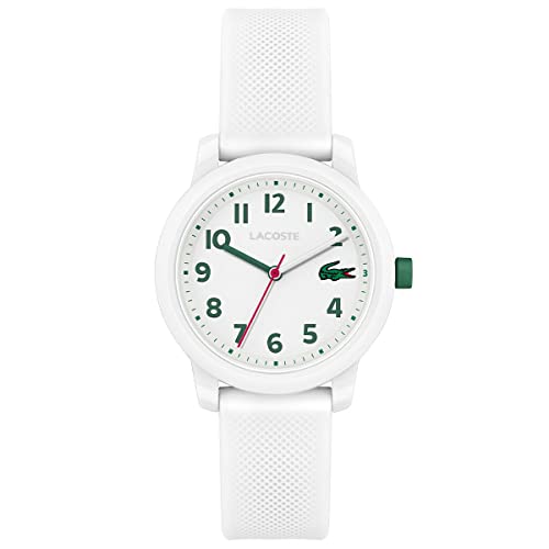 Lacoste Reloj Analógico de Cuarzo para Niños Colección LACOSTE.12.12 Kids con Correa de Silicona Blanca - 2030039