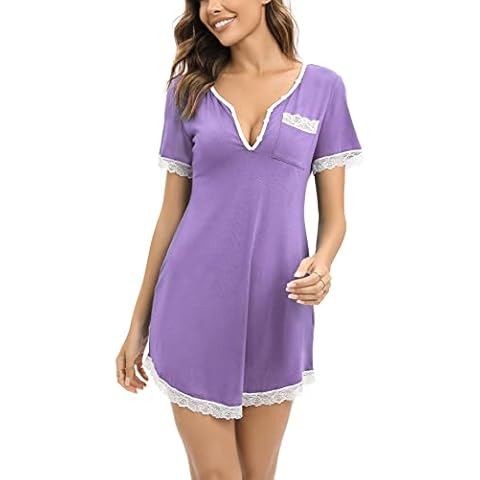 Yukiuiny Chemise de Nuit Violet XL Cover
