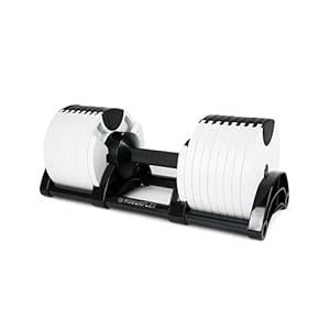 Adjustable Dumbbell (Single) 5-40/80lb, 5lb Increments, for Home Gym Fitness – Upto 20 weight settings