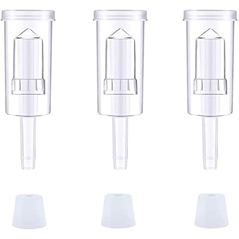 Airlock Set for Fermentation, 3PCS Plastic Airlock with 3 Rubber Plug, Plastic Fermentation Airlocks, Bubble Airlock Set for Fermentation, Fermentation Lock for Preserving, Brewing, Making Wine Cover