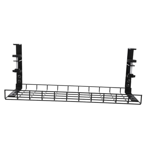 Organizador de cables Uonlytech Desk Cable Management Rack 500mm para oficina, color negro miniatura 1