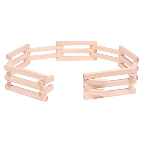 AmishToyBox.com Wooden Folding Corral Fence Toy, 68" Long Cover