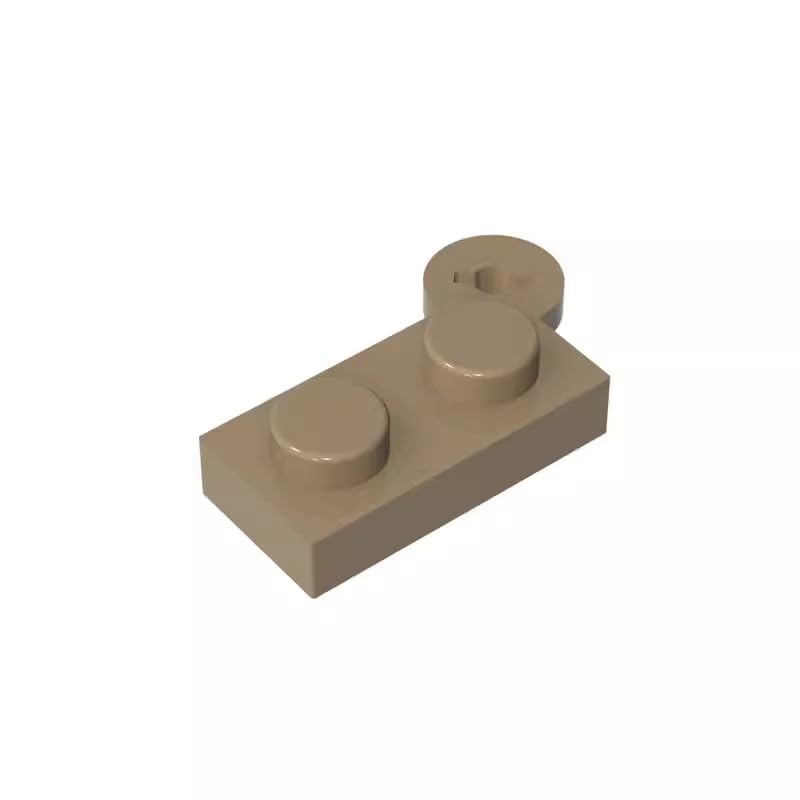 Gobricks 2430 Hinge Hinge Plate 1x4 Swivel Top 50 Pieces GDS-808 Compatible with Lego Building Blocks Color:Dark Tan โ image 1